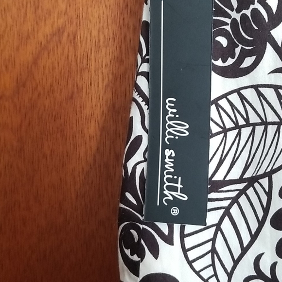 Willie Smith cream/brown skirt.  Cotton.  Sz 10 - Picture 4 of 6